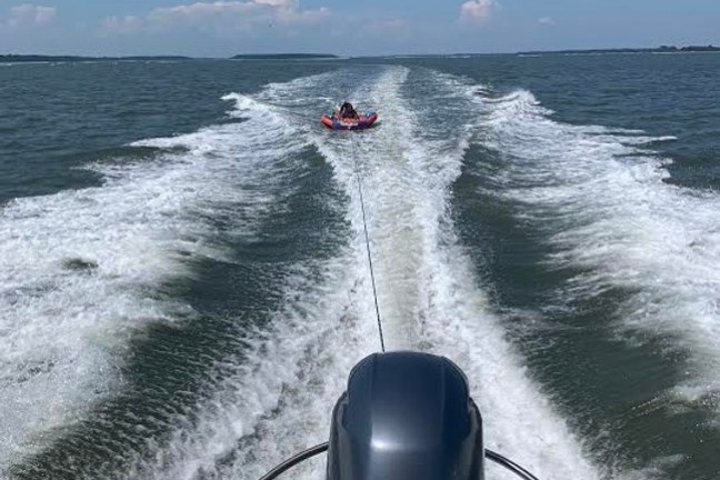 a boat on a body of water