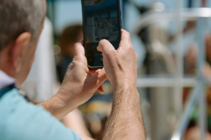 a man talking on a cell phone